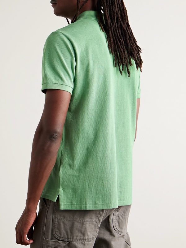 Logo-Embroidered Cotton-Piqué Polo Shirt - BK Logo-Embroidered Cotton-Piqué Polo Shirt - BK