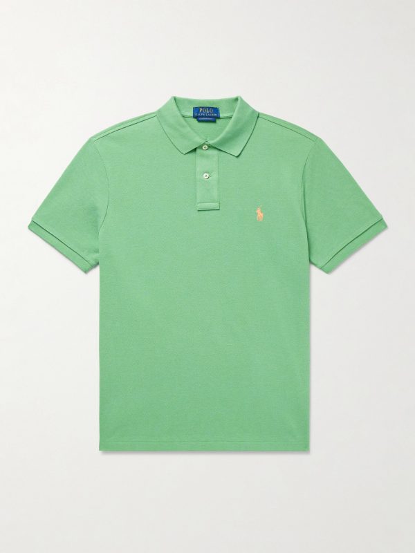 Logo-Embroidered Cotton-Piqué Polo Shirt Logo-Embroidered Cotton-Piqué Polo Shirt