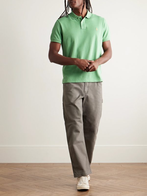 Logo-Embroidered Cotton-Piqué Polo Shirt - OU Logo-Embroidered Cotton-Piqué Polo Shirt - OU