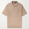 Logo-Embroidered Ribbed Cotton Polo Shirt