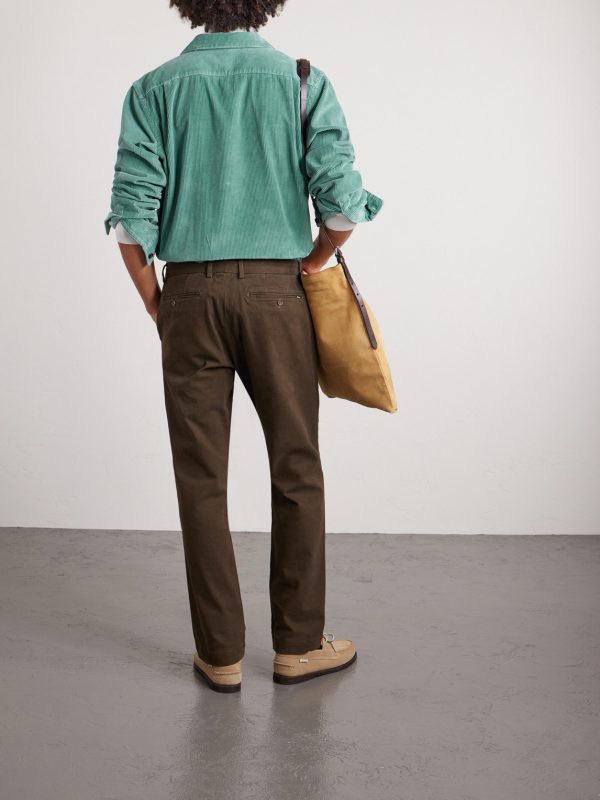 Convertible-Collar Cotton-Corduroy Shirt - BK