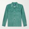 Convertible-Collar Cotton-Corduroy Shirt