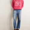 Logo-Print Cotton-Blend Jersey Sweatshirt - OU Logo-Print Cotton-Blend Jersey Sweatshirt - OU