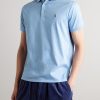 Logo-Embroidered Cotton-Jersey Polo Shirt - FR Logo-Embroidered Cotton-Jersey Polo Shirt - FR