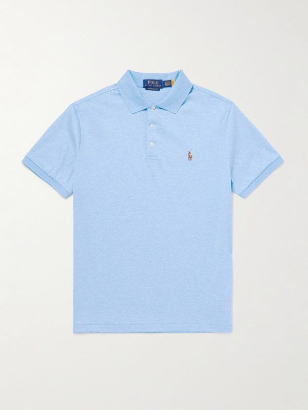 Logo-Embroidered Cotton-Jersey Polo Shirt Logo-Embroidered Cotton-Jersey Polo Shirt