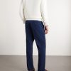 Straight-Leg Cotton-Blend Twill Trousers - BK Straight-Leg Cotton-Blend Twill Trousers - BK