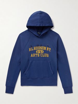 Printed Cotton-Blend Jersey Hoodie Printed Cotton-Blend Jersey Hoodie