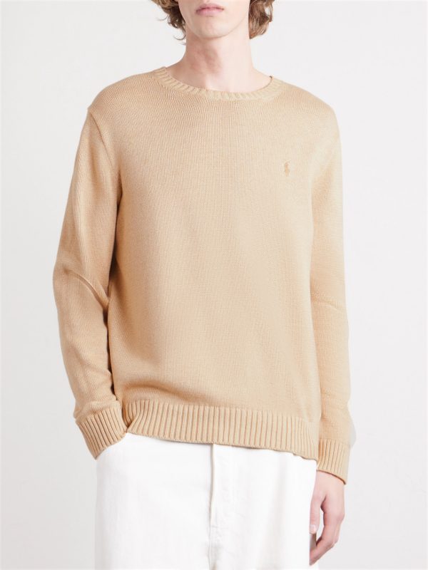 Logo-Embroidered Cotton Sweater - FR Logo-Embroidered Cotton Sweater - FR