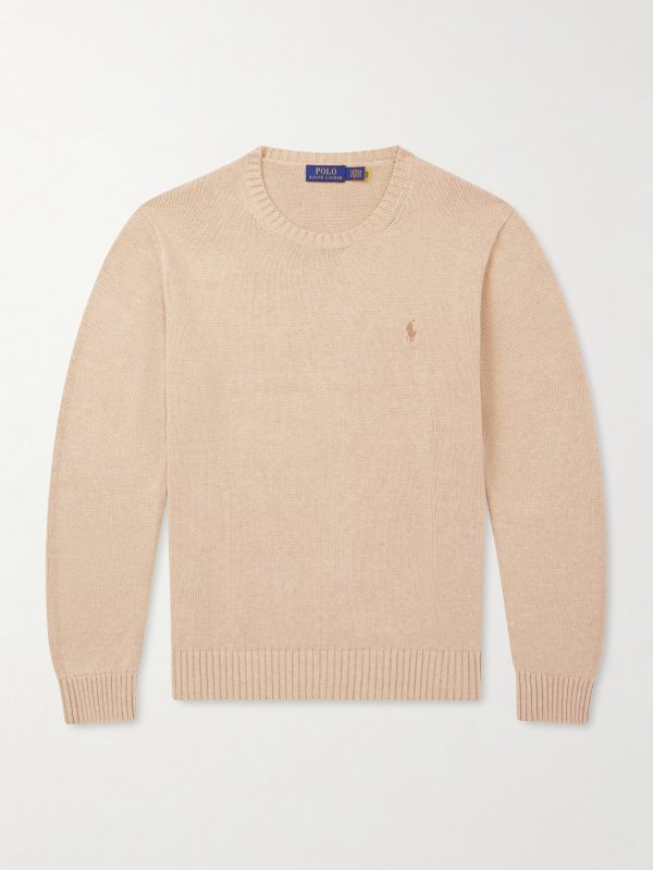 Logo-Embroidered Cotton Sweater Logo-Embroidered Cotton Sweater