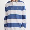 Logo-Embroidered Striped Cotton-Jersey Rugby Shirt - FR Logo-Embroidered Striped Cotton-Jersey Rugby Shirt - FR