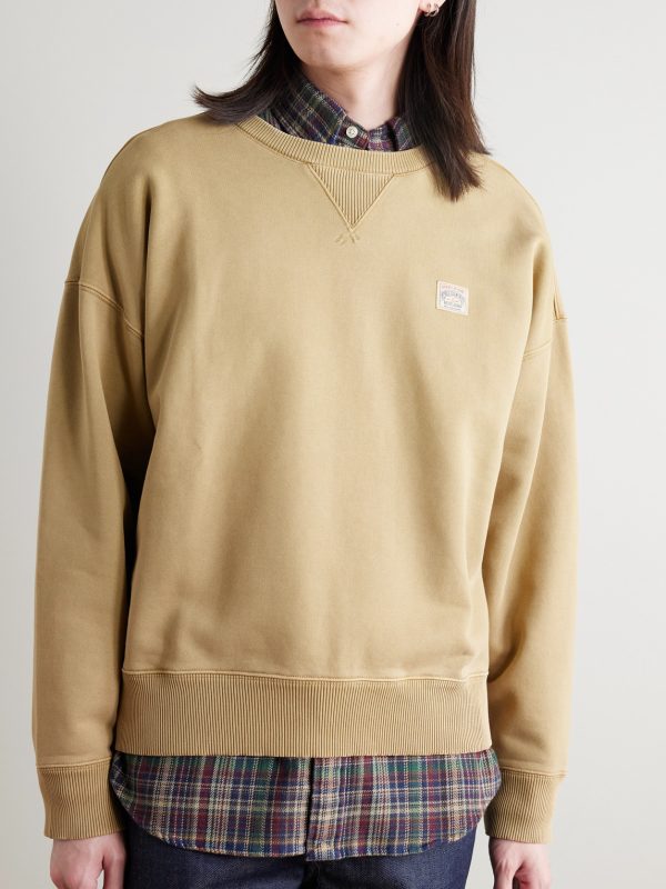Logo-Appliquéd Cotton-Jersey Sweatshirt - FR Logo-Appliquéd Cotton-Jersey Sweatshirt - FR