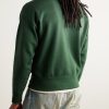 Logo-Print Cotton-Blend Jersey Half-Zip Sweatshirt - BK