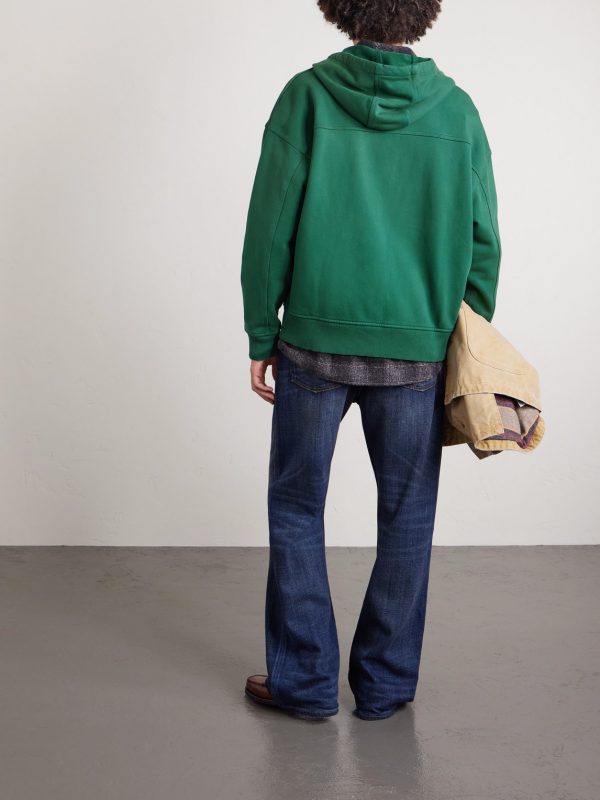 Cotton-Jersey Zip-Up Hoodie - BK Cotton-Jersey Zip-Up Hoodie - BK