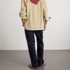 Convertible-Collar Cotton-Corduroy Shirt - BK Convertible-Collar Cotton-Corduroy Shirt - BK
