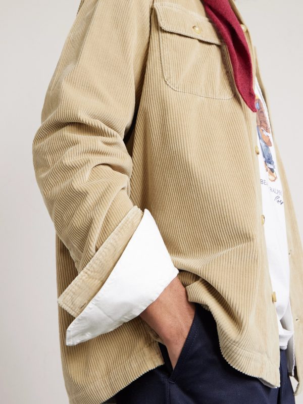 Convertible-Collar Cotton-Corduroy Shirt - CU Convertible-Collar Cotton-Corduroy Shirt - CU
