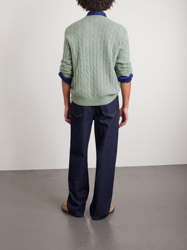 Cable-Knit Cashmere Sweater - BK
