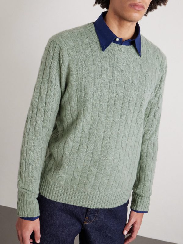 Cable-Knit Cashmere Sweater - FR