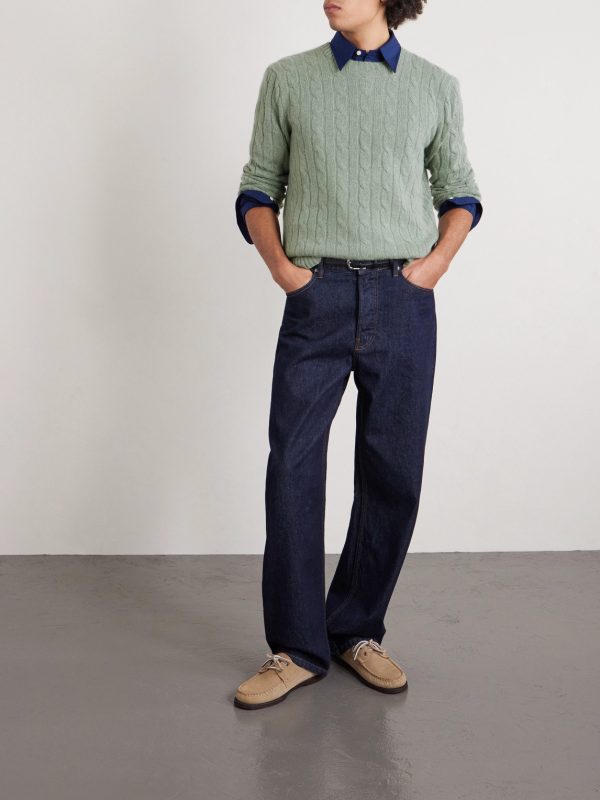 Cable-Knit Cashmere Sweater - OU
