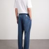 Straight-Leg Cotton-Twill Trousers - BK Straight-Leg Cotton-Twill Trousers - BK