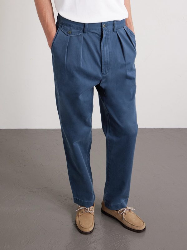 Straight-Leg Cotton-Twill Trousers - FR Straight-Leg Cotton-Twill Trousers - FR