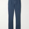Straight-Leg Cotton-Twill Trousers Straight-Leg Cotton-Twill Trousers