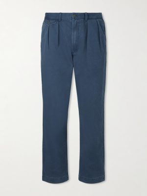 Straight-Leg Cotton-Twill Trousers Straight-Leg Cotton-Twill Trousers