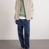 Straight-Leg Cotton-Twill Trousers - OU Straight-Leg Cotton-Twill Trousers - OU
