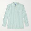 Button-Down Collar Paint-Splattered Cotton-Poplin Shirt Button-Down Collar Paint-Splattered Cotton-Poplin Shirt