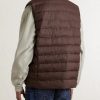 The Colden Logo-Embroidered Quilted Linen Vest - BK