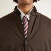 Abottson Padded Suede-Trimmed Recycled-Gabardine Jacket - E1 Abottson Padded Suede-Trimmed Recycled-Gabardine Jacket - E1
