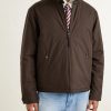 Abottson Padded Suede-Trimmed Recycled-Gabardine Jacket - FR Abottson Padded Suede-Trimmed Recycled-Gabardine Jacket - FR