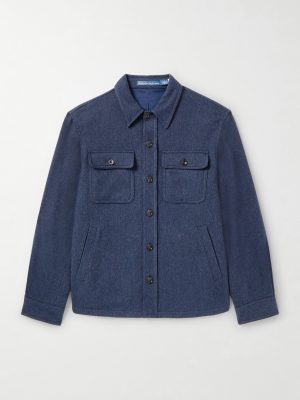 Herringbone Wool-Blend Overshirt Herringbone Wool-Blend Overshirt