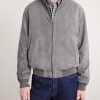 Suede Bomber Jacket - FR Suede Bomber Jacket - FR