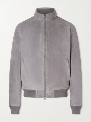 Suede Bomber Jacket Suede Bomber Jacket