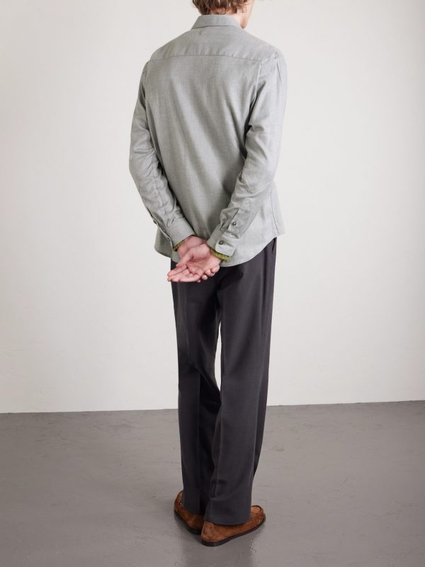 Cotton and Cashmere-Blend Shirt - BK
