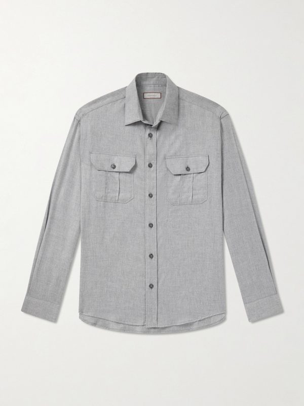Cotton and Cashmere-Blend Shirt
