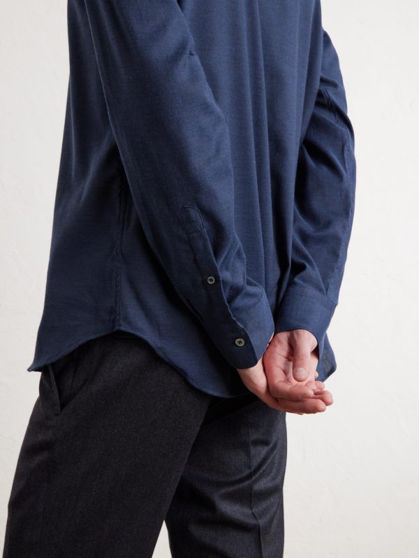 Cotton and Cashmere-Blend Shirt - CU Cotton and Cashmere-Blend Shirt - CU