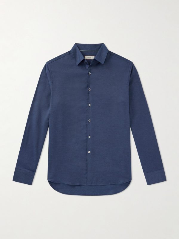 Cotton and Cashmere-Blend Shirt Cotton and Cashmere-Blend Shirt