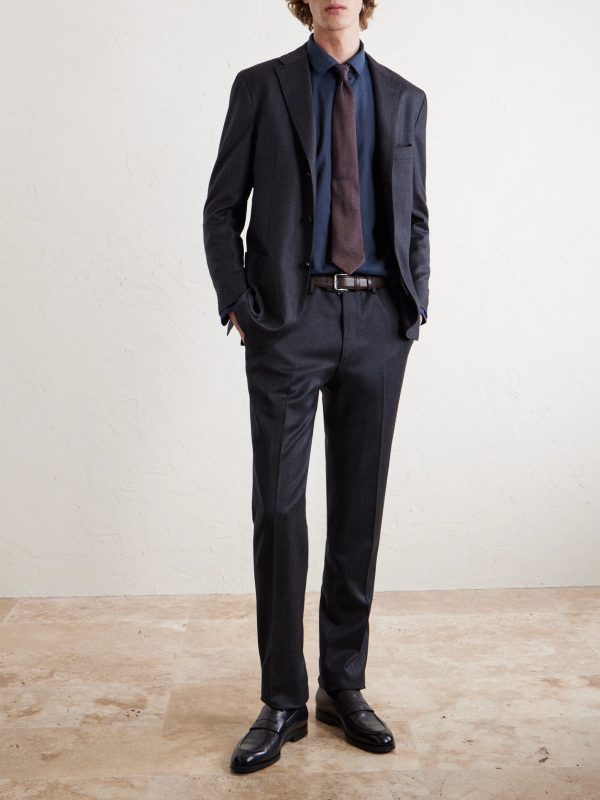 Cotton and Cashmere-Blend Shirt - OU Cotton and Cashmere-Blend Shirt - OU