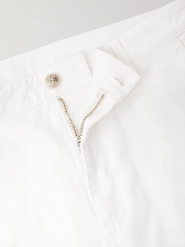 Straight-Leg Cotton-Blend Twill Trousers - CU Straight-Leg Cotton-Blend Twill Trousers - CU