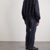 Straight-Leg Cotton-Blend Twill Trousers - BK Straight-Leg Cotton-Blend Twill Trousers - BK