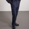 Straight-Leg Cotton-Blend Twill Trousers - E1 Straight-Leg Cotton-Blend Twill Trousers - E1
