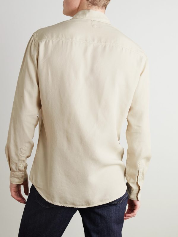 Garment-Dyed Lyocell-Twill Shirt - BK