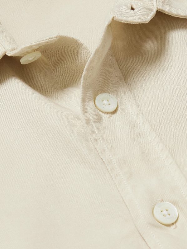 Garment-Dyed Lyocell-Twill Shirt - CU
