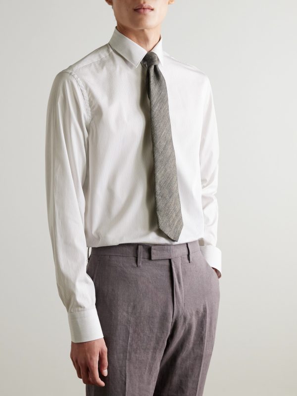 Pinstriped Cotton Shirt - FR