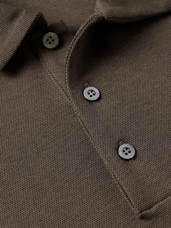 Slim-Fit Cotton and Lyocell-Blend Piqué Polo Shirt - CU