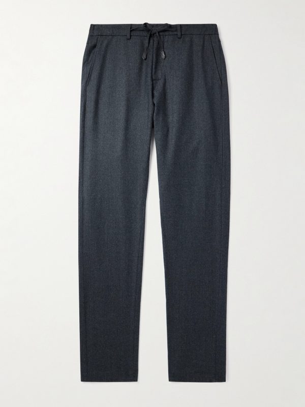 Straight-Leg Wool Trousers