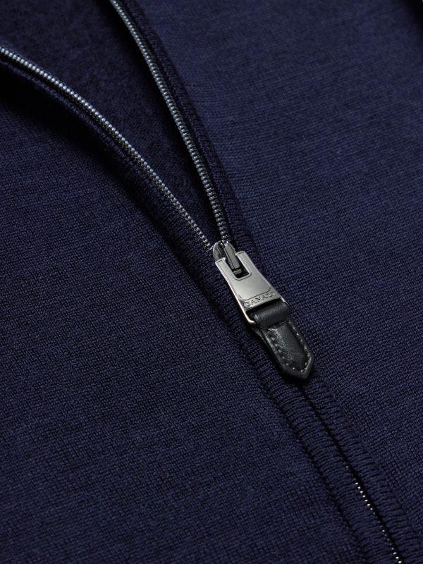 Wool Zip-Up Cardigan - CU