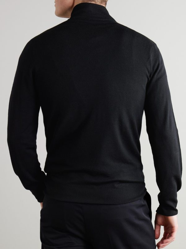 Half-Zip Wool Sweater - BK