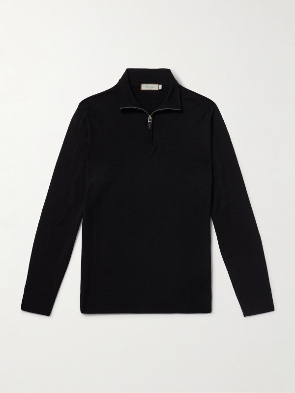 Half-Zip Wool Sweater